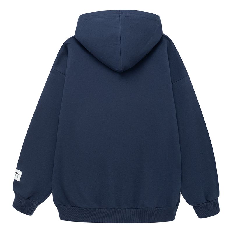 Buzo-abierto-oversize-con-capucha-para-niño-Ropa-nino-Azul