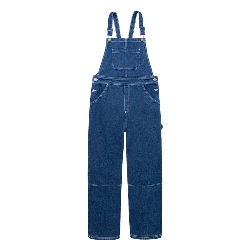 Overall-largo-con-cortes-y-cargaderas-graduables-para-niña-Ropa-nina-Indigo-oscuro