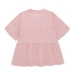 Camiseta-manga-corta-con-boleros-inferior-para-bebe-niña-Ropa-bebe-nina-Rosado