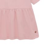 Camiseta-manga-corta-con-boleros-inferior-para-bebe-niña-Ropa-bebe-nina-Rosado