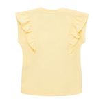 Camiseta-manga-corta-con-boleros-y-remaches-para-bebe-niña-Ropa-bebe-nina-Amarillo