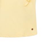 Camiseta-manga-corta-con-boleros-y-remaches-para-bebe-niña-Ropa-bebe-nina-Amarillo