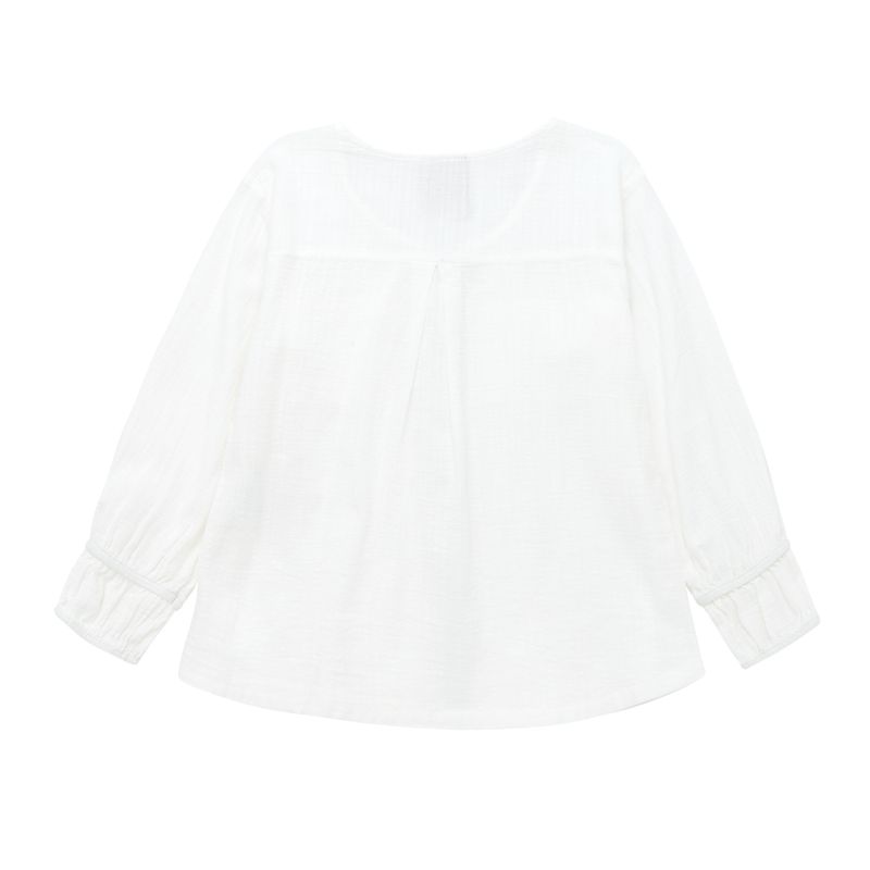 Camisa-manga-larga-para-bebe-niña-Ropa-bebe-nina-Blanco