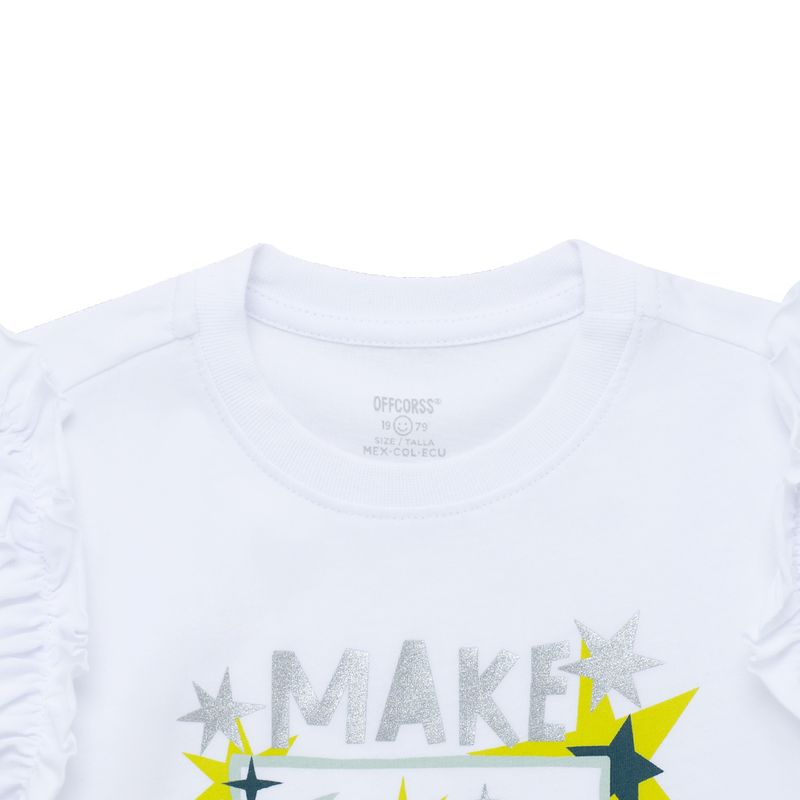 Camiseta-manga-corta-con-boleros-para-bebe-niña-Ropa-bebe-nina-Blanco