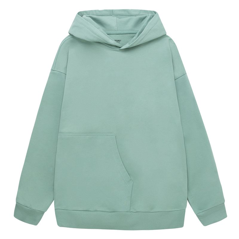 Buzo-cerrado-oversize-con-capucha-para-niño-Ropa-nino-Verde