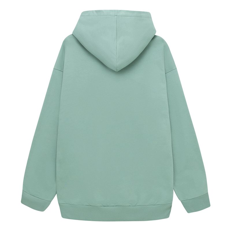 Buzo-cerrado-oversize-con-capucha-para-niño-Ropa-nino-Verde