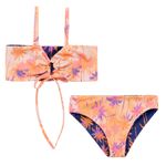 Traje-de-baño-bikini-doble-faz-para-niña-Ropa-nina-Azul