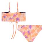 Traje-de-baño-bikini-doble-faz-para-niña-Ropa-nina-Azul