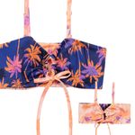 Traje-de-baño-bikini-doble-faz-para-niña-Ropa-nina-Azul