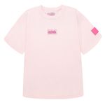 Camiseta-manga-corta-silueta-oversize-para-niña-Ropa-nina-Rosado