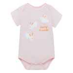 Body-manga-corta-para-recien-nacida-niña-Ropa-recien-nacido-nina-Rosado