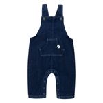 Overall-largo-en-denim-para-recien-nacido-unisex-Ropa-recien-nacido-nino-Indigo-Medio