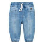 Denim-con-cordon-ajustable-para-recien-nacido-unisex-Ropa-recien-nacido-nino-Indigo-Claro