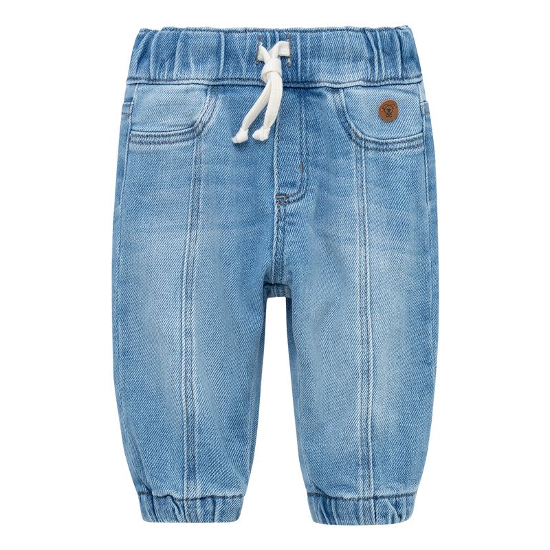 Denim-con-cordon-ajustable-para-recien-nacido-unisex-Ropa-recien-nacido-nino-Indigo-Claro