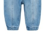 Denim-con-cordon-ajustable-para-recien-nacido-unisex-Ropa-recien-nacido-nino-Indigo-Claro