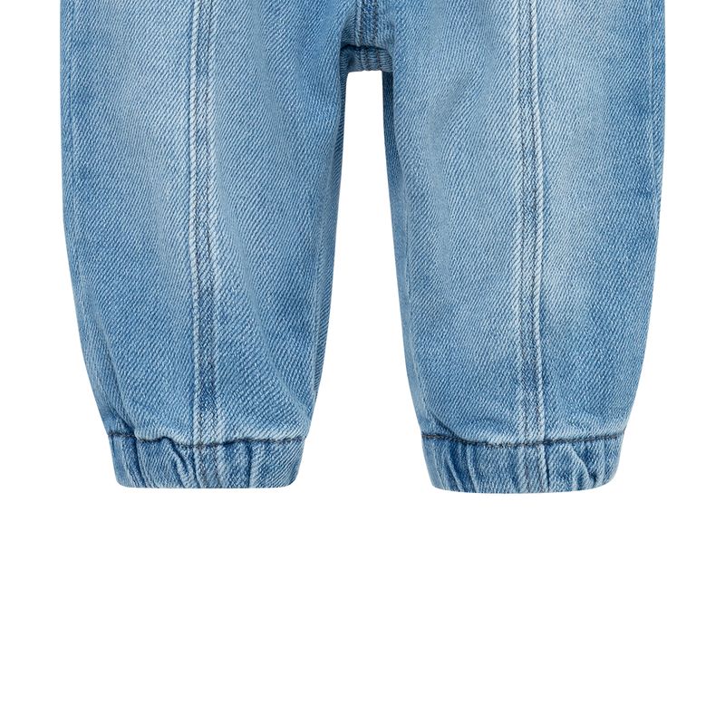 Denim-con-cordon-ajustable-para-recien-nacido-unisex-Ropa-recien-nacido-nino-Indigo-Claro