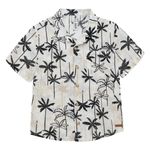 Camisa-manga-corta-silueta-resort-para-bebe-niño-Ropa-bebe-nino-Gris