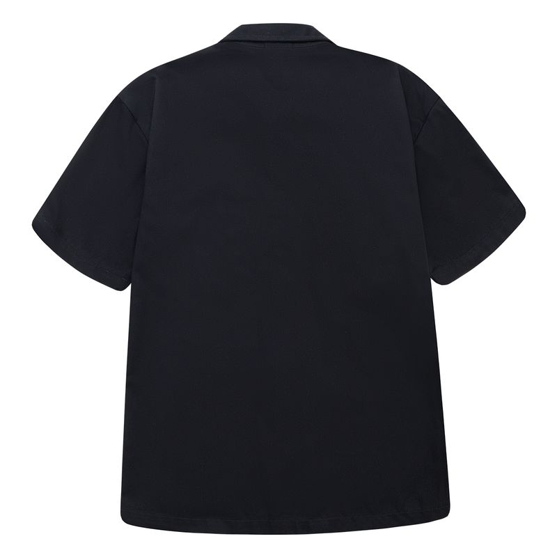 Camisa-manga-corta-silueta-oversize-para-niño-Ropa-nino-Negro
