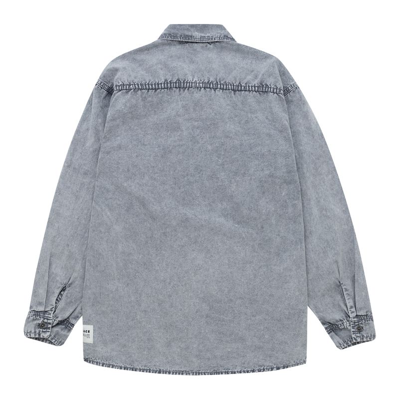 Camisa-manga-larga-con-bolsillos-para-niño-Ropa-nino-Gris