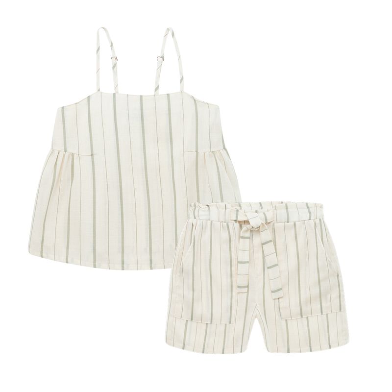 Conjunto-camisa-manga-sisa---short-para-niña-Ropa-nina-Cafe