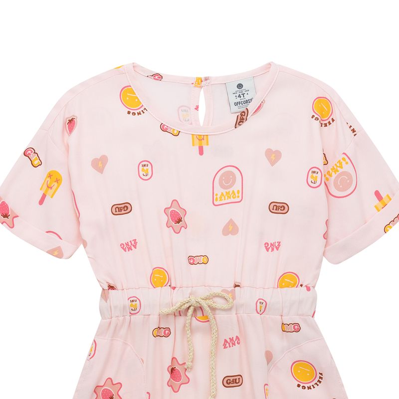 Vestido-manga-corta-para-bebe-niña-Ropa-bebe-nina-Rosado