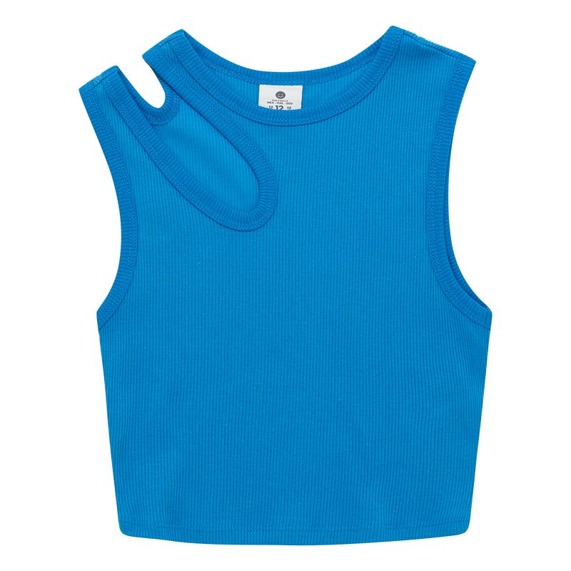 Camiseta-croptop-manga-sisa-para-niña-Ropa-nina-Azul