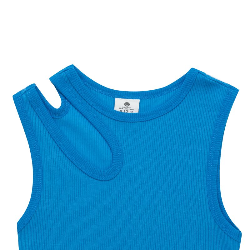 Camiseta-croptop-manga-sisa-para-niña-Ropa-nina-Azul