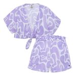 Conjunto-camisa-manga-corta---short-para-niña-Ropa-nina-Morado