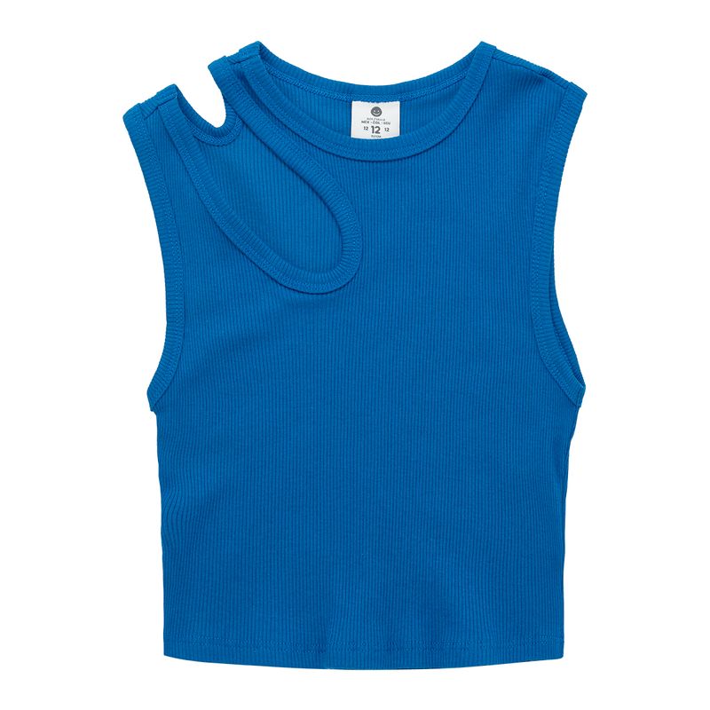 Camiseta-croptop-manga-sisa-para-niña-Ropa-nina-Azul