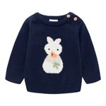 Buzo-cerrado-para-recien-nacido-unisex-Ropa-recien-nacido-nino-Azul