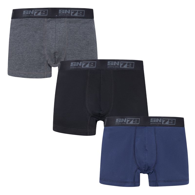 Set-x-3-boxer-para-niño-Ropa-nino-Negro