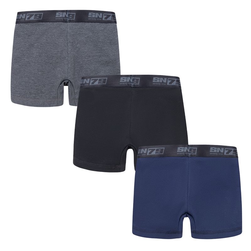 Set-x-3-boxer-para-niño-Ropa-nino-Negro