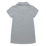 Camiseta-polo-para-niña-Ropa-nina-Gris