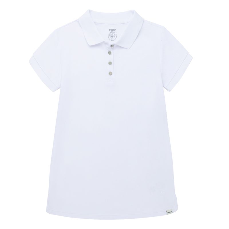 Camiseta-polo-para-niña-Ropa-nina-Blanco