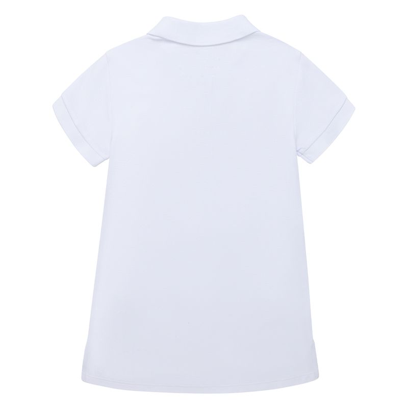Camiseta-polo-para-niña-Ropa-nina-Blanco