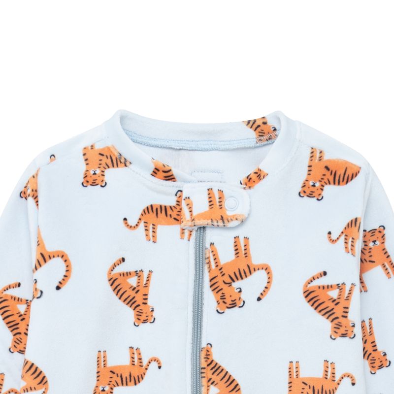 Pijama-enterizo-con-piecitos-para-recien-nacido-niño-Ropa-recien-nacido-nino-Azul