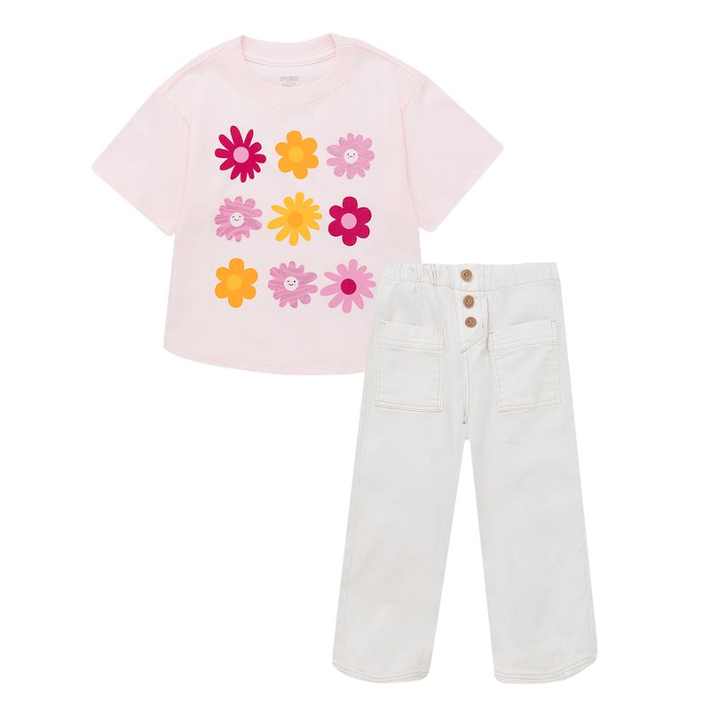 Conjunto-camiseta-manga-corta---pantalon-para-bebe-niña-Ropa-bebe-nina-Rosado