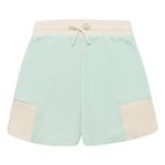 Conjunto-camiseta-manga-sisa---short-para-niña-Ropa-nina-Verde