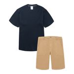 Conjunto-camiseta-manga-corta---bermuda-para-niño.-Ropa-nino-Negro