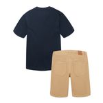 Conjunto-camiseta-manga-corta---bermuda-para-niño.-Ropa-nino-Negro