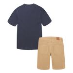 Conjunto-camiseta-manga-corta---bermuda-para-niño.-Ropa-nino-Gris