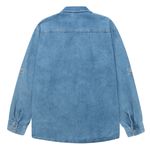 Camisa-manga-larga-para-niño-en-denim-con-bolsillos-en-frente-