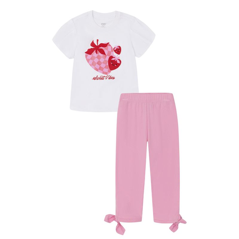 Conjunto-para-bebe-niña-de-camiseta-manga-corta---leggings-