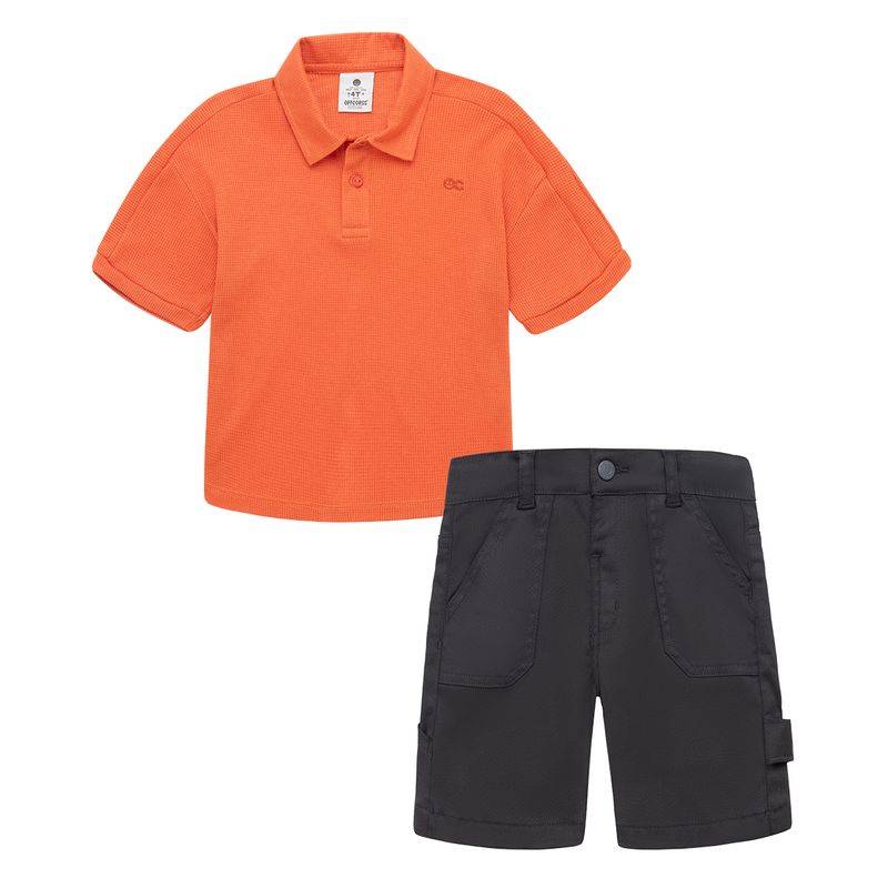 Conjunto-para-bebe-niño-de-camiseta-tipo-polo---bermuda-