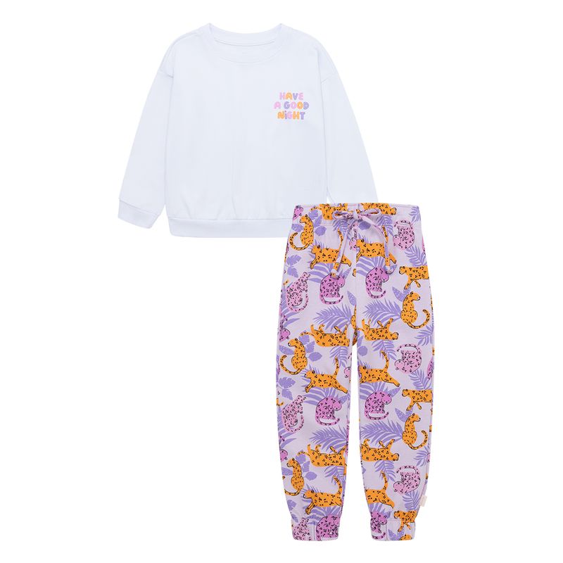 Pijama-para-bebe-niña-conjunto-de-camiseta-manga-larga---sudadera
