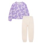 Pijama-para-bebe-niña-conjunto-de-camiseta-manga-larga---sudadera-