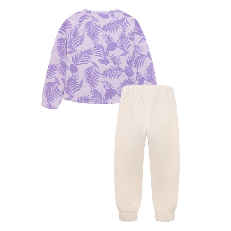 Pijama-para-bebe-niña-conjunto-de-camiseta-manga-larga---sudadera-