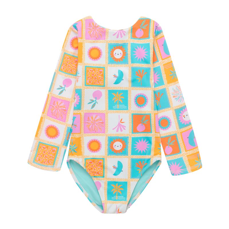 Vestido-de-baño-entero-para-bebe-niña-manga-larga-