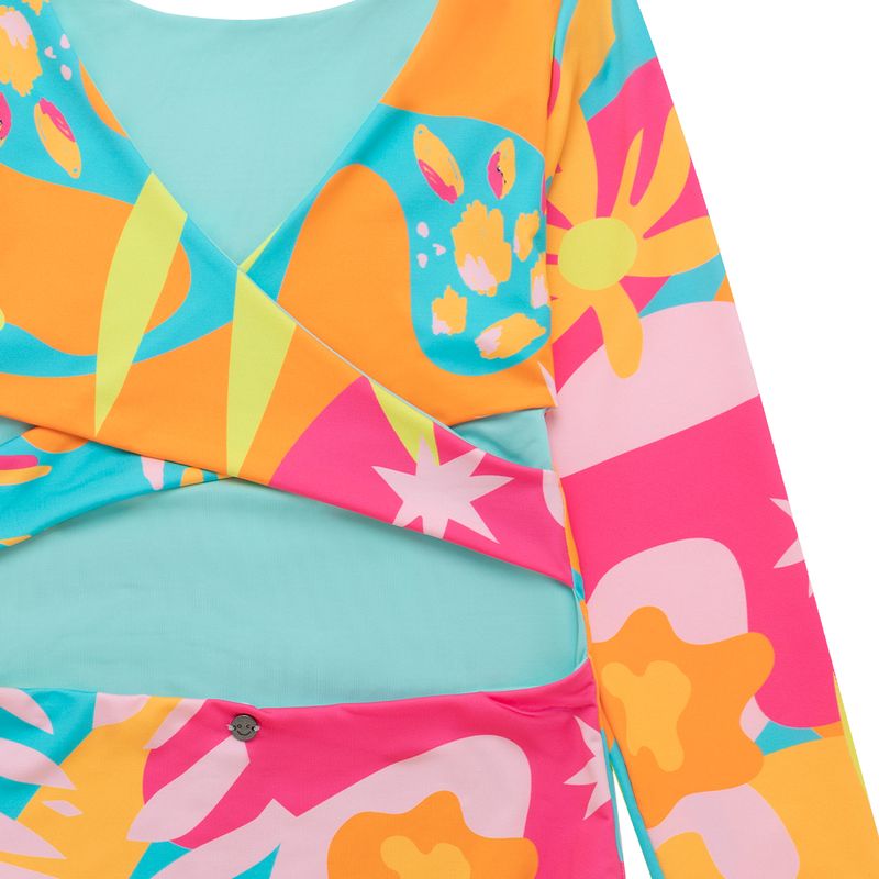 Vestido-de-baño-entero-para-niña-manga-larga-