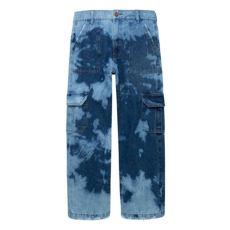Denim-cargo-silueta-wide-leg-para-niña